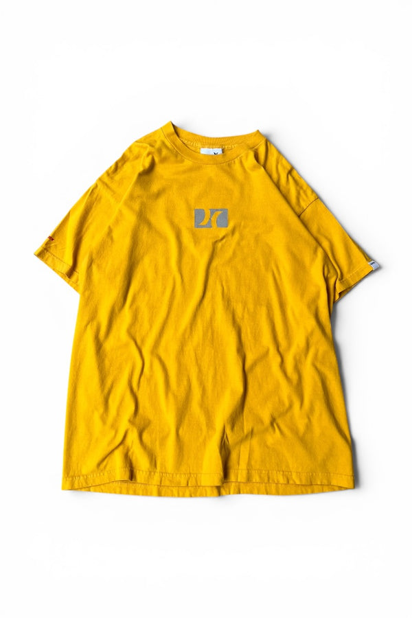 MADE IN USA 90'S-Y2K EARLY 00'S LOGO T-SHIRT / YELLOW [SIZE: L USED]