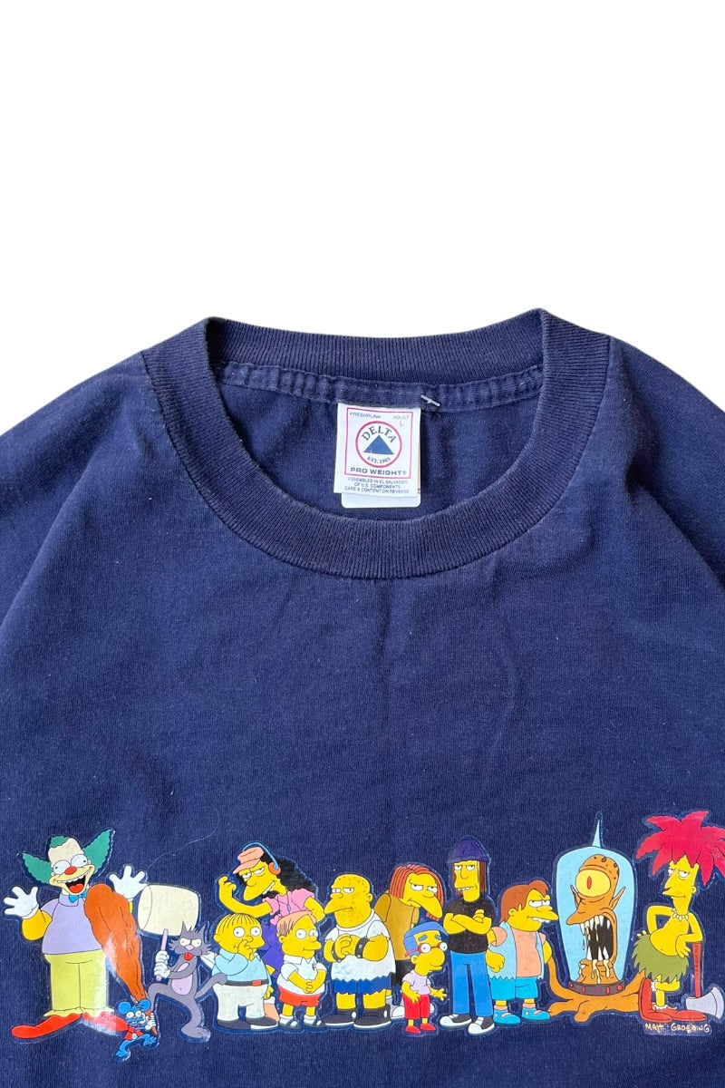 90'S THE SIMPSONS T-SHIRT / NAVY [SIZE: L USED]