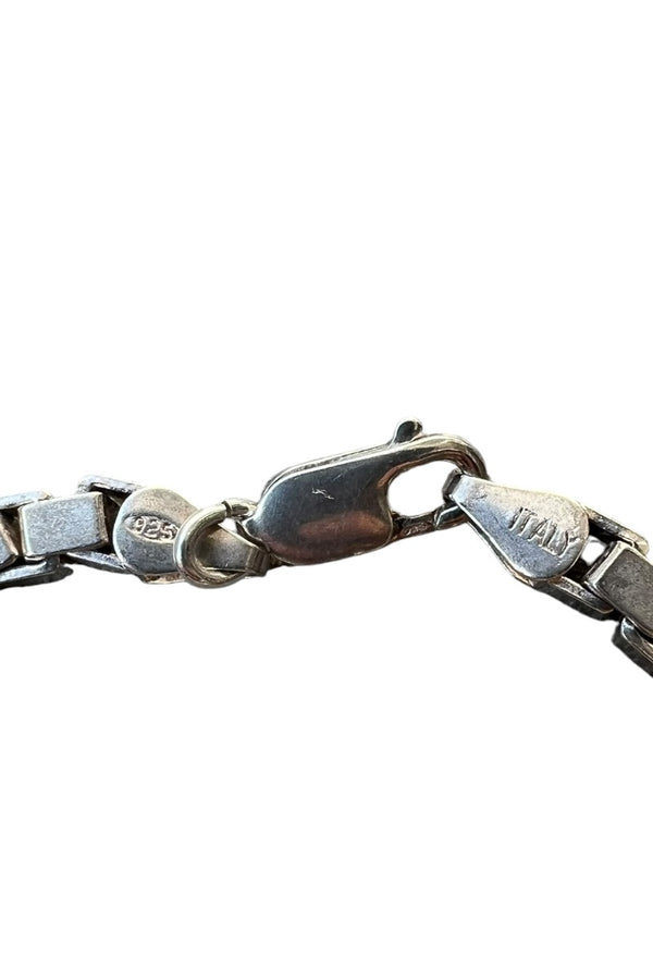 MADE IN ITALY 925 SILVER VENETIANLINK BRACELET / SILVER [SIZE: ONE SIZE USED]
