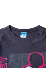 画像をギャラリービューアに読み込む, MADE IN USA 80'S MICKEY T-SHIRT / BLACK [SIZE: L USED]
