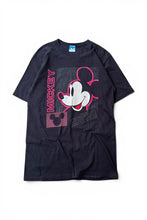 画像をギャラリービューアに読み込む, MADE IN USA 80'S MICKEY T-SHIRT / BLACK [SIZE: L USED]
