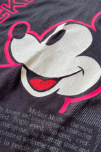 画像をギャラリービューアに読み込む, MADE IN USA 80'S MICKEY T-SHIRT / BLACK [SIZE: L USED]
