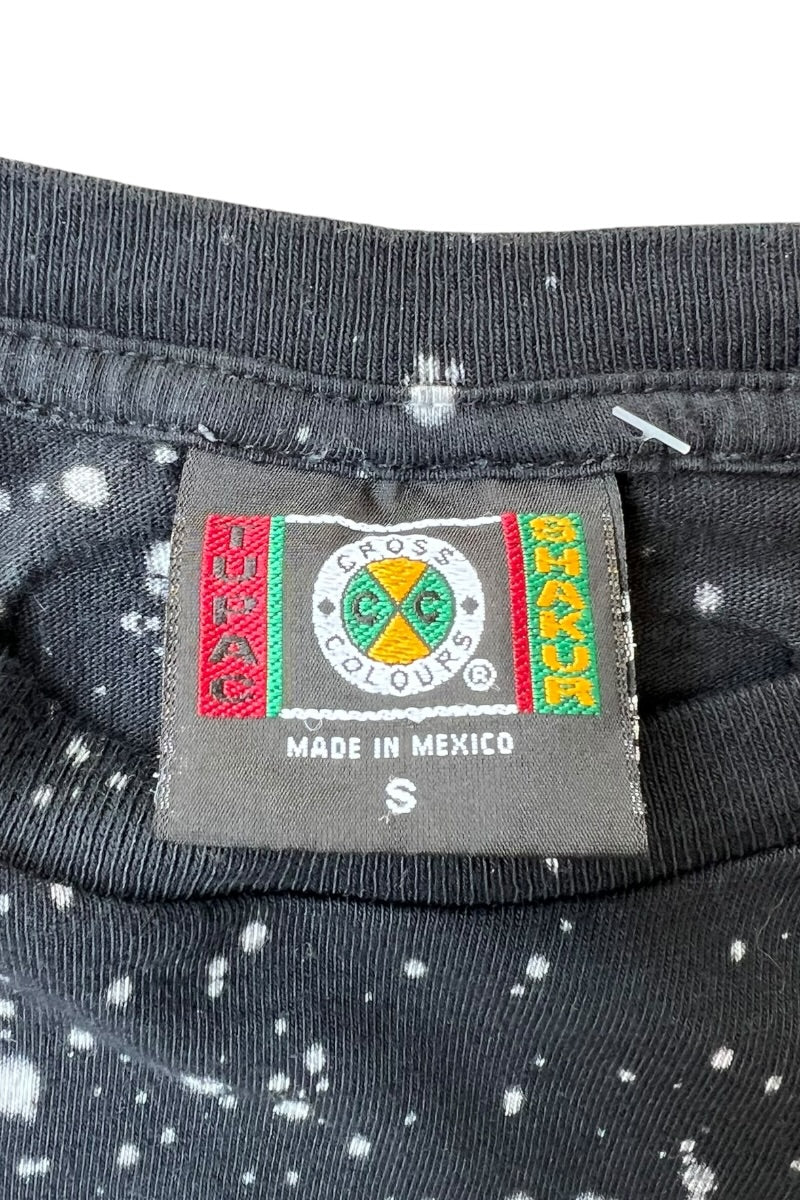 MADE IN MEXICO Y2K EARLY 00'S 2PAC RAP T-SHIRT / BLACK [SIZE: S USED]
