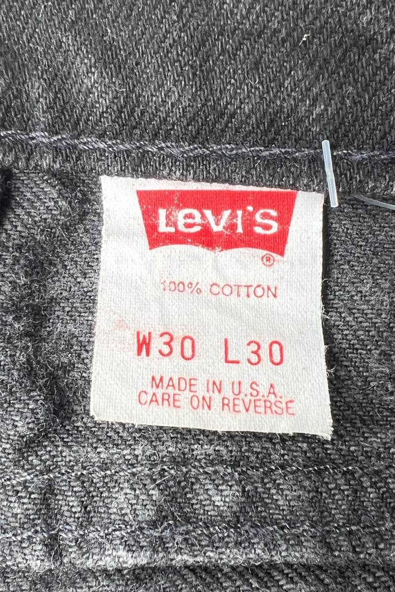 MADE IN USA 93'S 550 DENIM PANTS SULUFA BLACK / BLACK [SIZE: 30 USED]