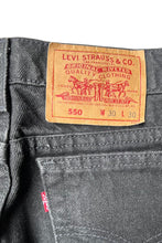 画像をギャラリービューアに読み込む, MADE IN USA 93'S 550 DENIM PANTS SULUFA BLACK / BLACK [SIZE: 30 USED]
