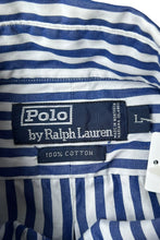 画像をギャラリービューアに読み込む, 90'S L/S STRIPE SHIRT / WHITE [SIZE: L USED]
