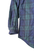 画像をギャラリービューアに読み込む, 90'S BLAKE L/S CHECK BD SHIRT / GREEN [SIZE: L USED]
