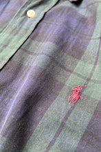 画像をギャラリービューアに読み込む, 90'S BLAKE L/S CHECK BD SHIRT / GREEN [SIZE: L USED]
