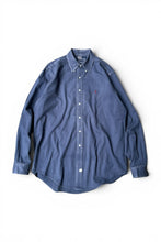 画像をギャラリービューアに読み込む, 90'S L/S BD SHIRT / NAVY [SIZE: L USED]
