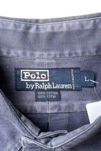 画像をギャラリービューアに読み込む, 90'S L/S BD SHIRT / NAVY [SIZE: L USED]
