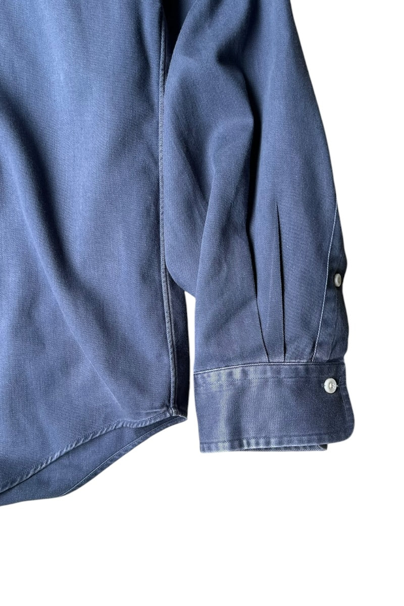 90'S L/S BD SHIRT / NAVY [SIZE: L USED]