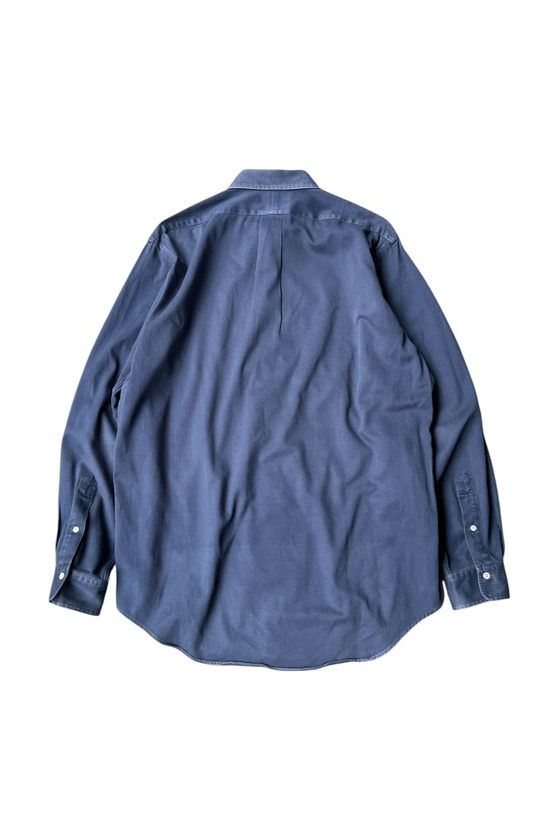90'S L/S BD SHIRT / NAVY [SIZE: L USED]