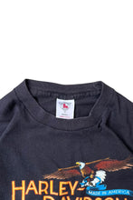 画像をギャラリービューアに読み込む, MADE IN USA 85'S HARLEY-DAVIDSON T-SHIRT / BLACK [SIZE: S USED]
