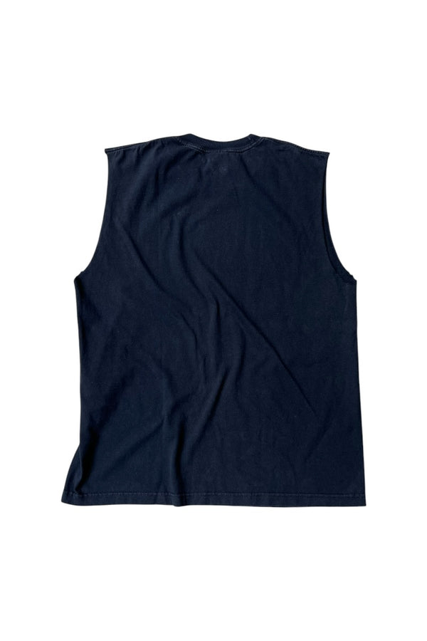 MADE IN USA 93'S ALBERT EINSTEIN NO SLEEVE T-SHIRT / BLACK [SIZE: XL USED]