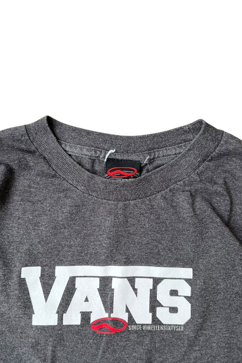 90'S-Y2K SKATEBOARDING TEE SHIRT / CHARCOAL [SIZE: M USED]