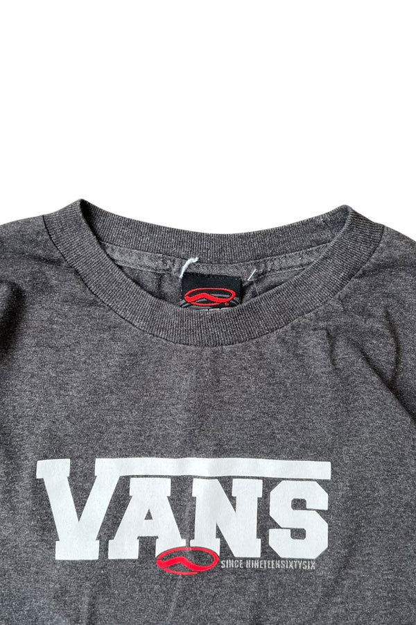 90'S-Y2K SKATEBOARDING TEE SHIRT / CHARCOAL [SIZE: M USED]