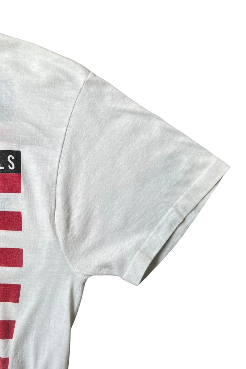 MADE IN USA 89'S ROLLING STONES BAND T-SHIRT / WHITE [SIZE: L USED]