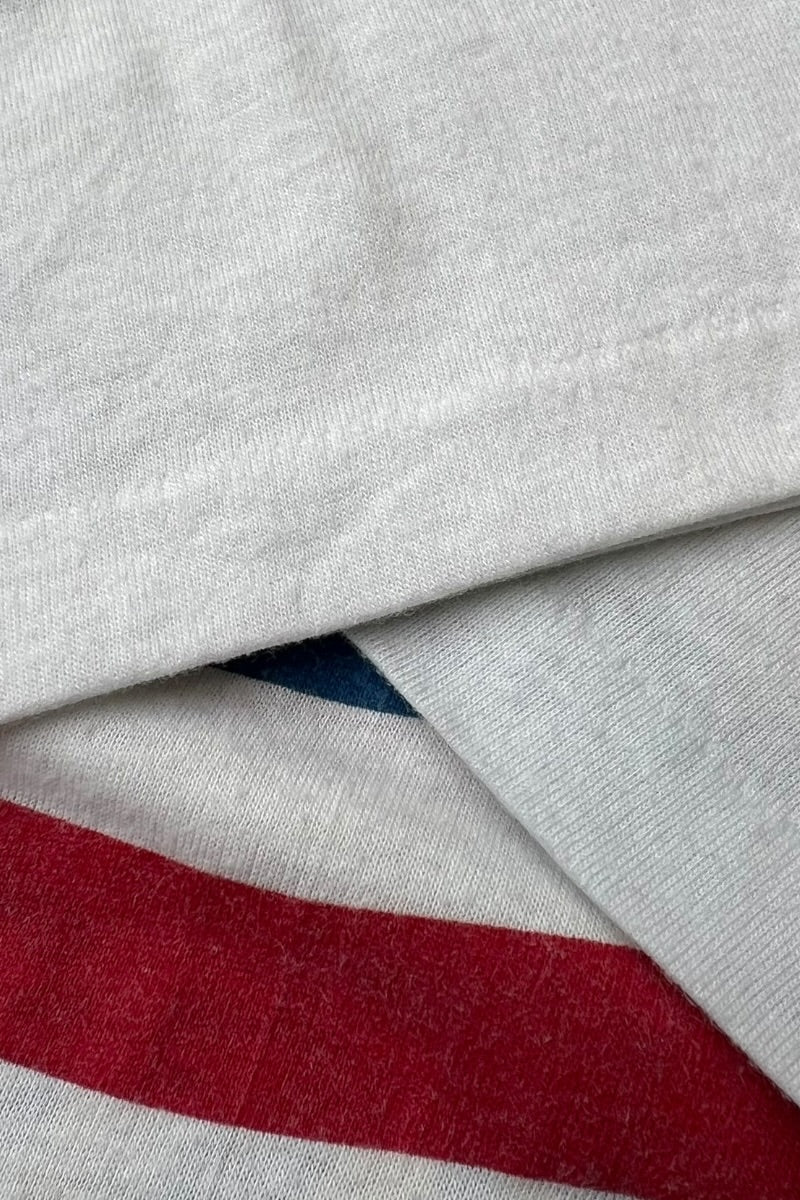 MADE IN USA 89'S ROLLING STONES BAND T-SHIRT / WHITE [SIZE: L USED]