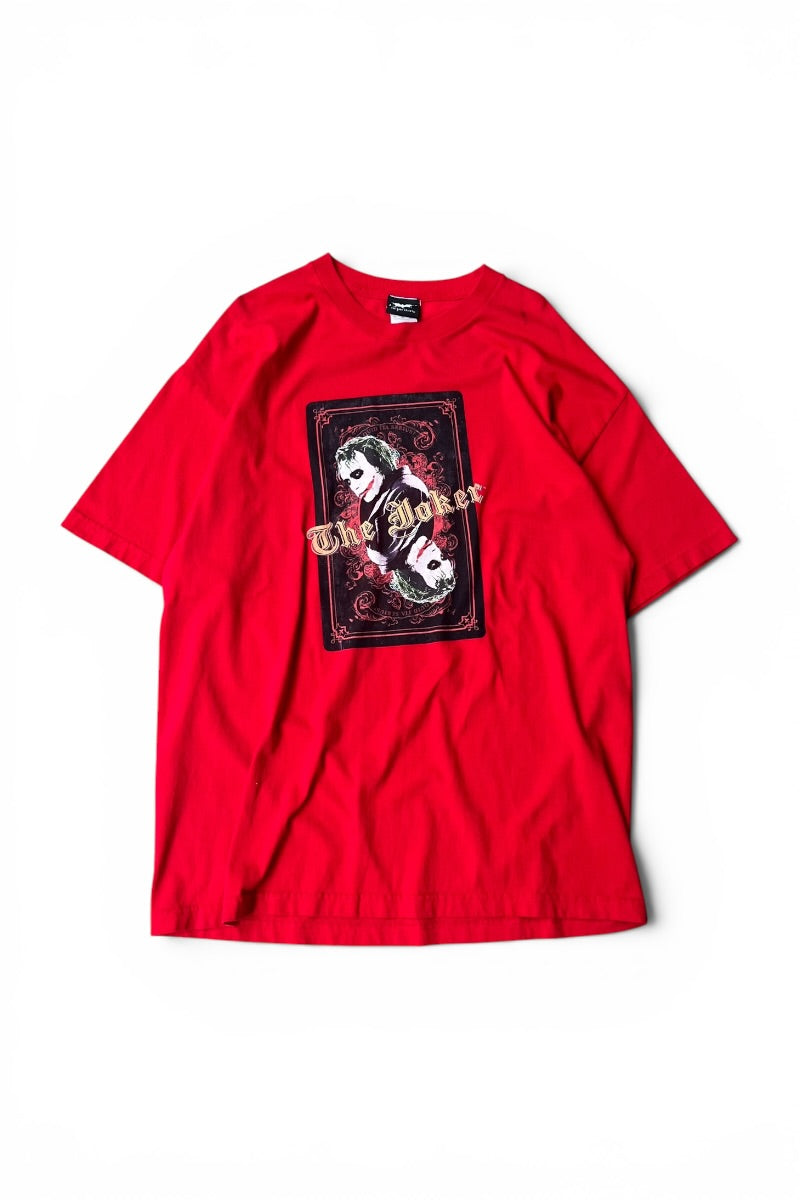 MADE IN MEXICO Y2K EARLY 08'S JOKER MOVIE T-SHIRT / RED [SIZE: XL USED]