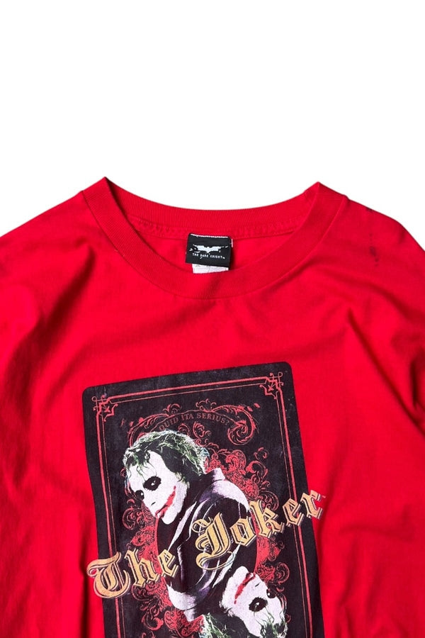 MADE IN MEXICO Y2K EARLY 08'S JOKER MOVIE T-SHIRT / RED [SIZE: XL USED]