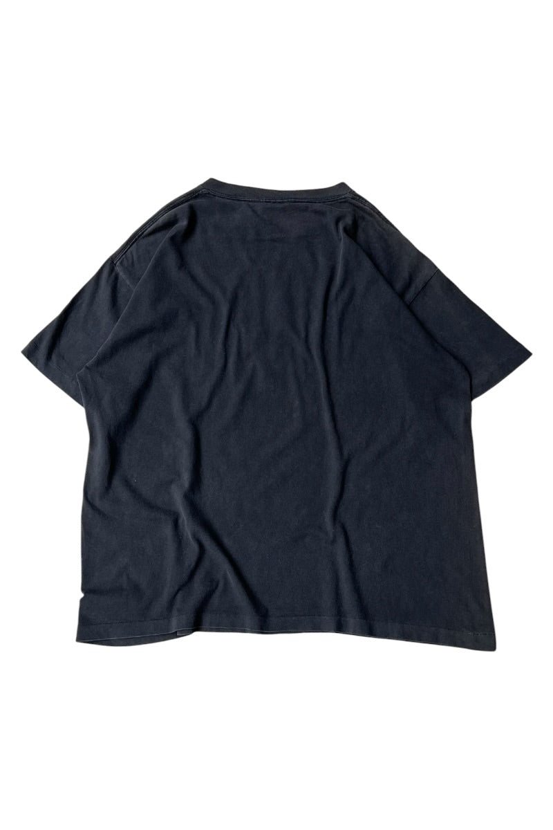 MADE IN USA 90-00'S LOGO T-SHIRT / BLACK [SIZE: L USED]