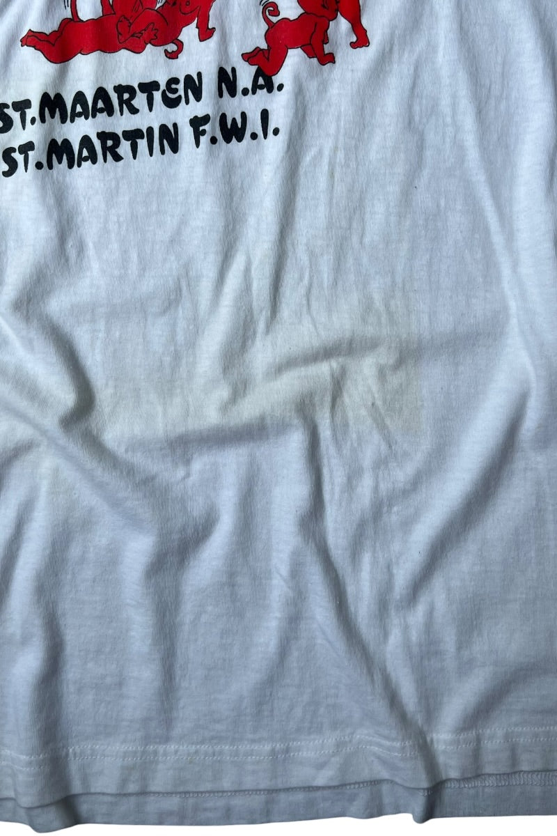 90'S DEVIL EROTIC T-SHIRT / WHITE [SIZE: XXL USED]