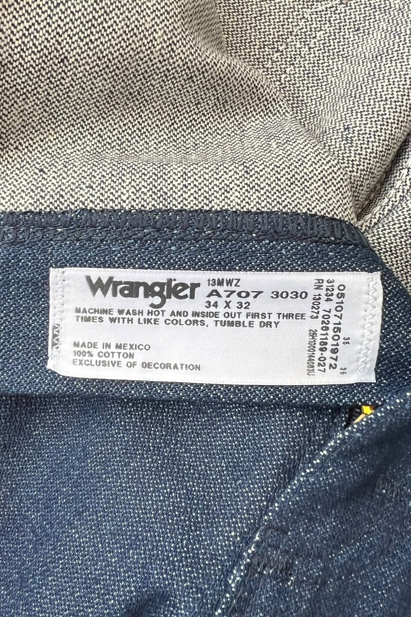 MADE IN MEXICO 13MWZ CAWBOY CUT DENIM PANTS / INDIGO [SIZE: 34 DEADSTOCK/NOS]