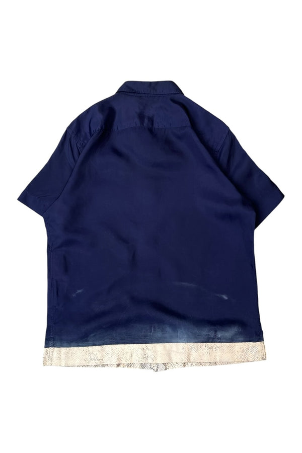 MADE IN JAPAN 01AW RAYON SHIRT / NAVY [SIZE: M USED]