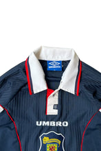 画像をギャラリービューアに読み込む, MADE IN ENGLAND 96-98'S THE SCOTTISH FOOTBALL ASSOCIATION GAME SHIRT / NAVY [SIZE: XL USED]
