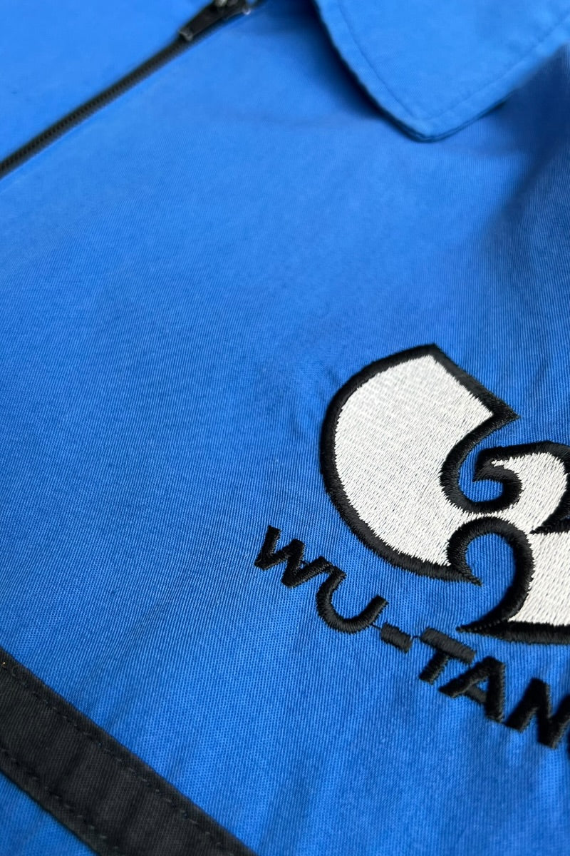 90'S S/S ZIP SHIRT / BLUE [SIZE: L USED]