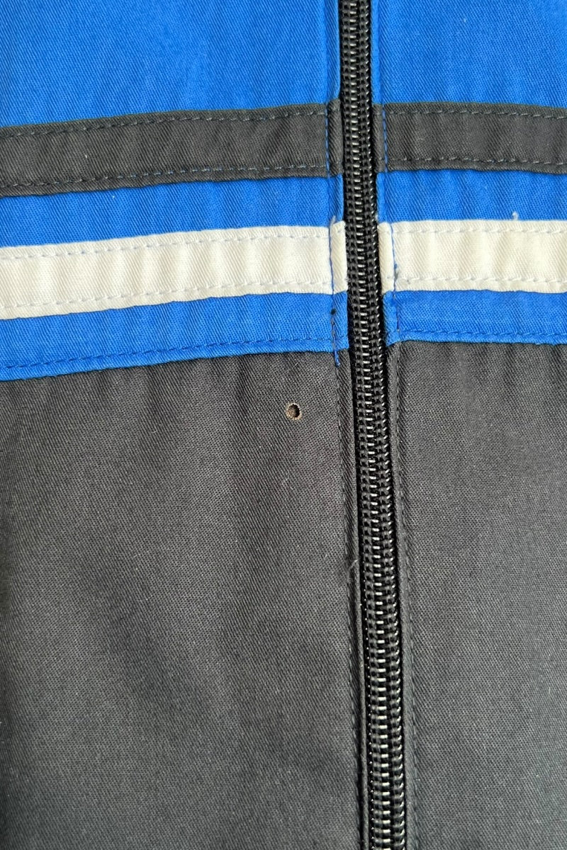 90'S S/S ZIP SHIRT / BLUE [SIZE: L USED]