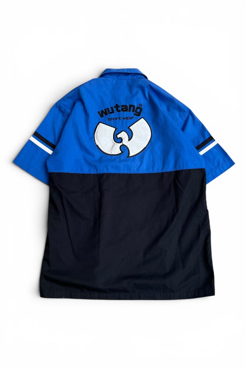 90'S S/S ZIP SHIRT / BLUE [SIZE: L USED]