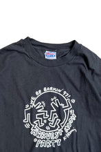 画像をギャラリービューアに読み込む, MADE IN USA 97'S KEITH HARING HARVEST MOON PARTY ART T-SHIRT / BLACK [SIZE: XL USED]

