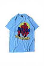画像をギャラリービューアに読み込む, MADE IN USA 87'S SPIDER MAN MOVIE T-SHIRT / LIGHT BLUE [SIZE: M USED]
