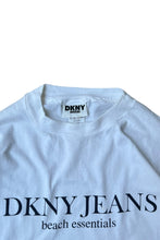 画像をギャラリービューアに読み込む, MADE IN USA 90'S BEACH ESSENTIALS PACKABLE T-SHIRT / WHITE BLUE [SIZE: L USED]

