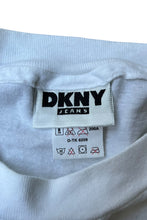 画像をギャラリービューアに読み込む, MADE IN USA 90'S BEACH ESSENTIALS PACKABLE T-SHIRT / WHITE BLUE [SIZE: L USED]
