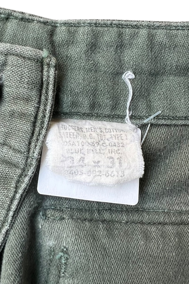 MADE IN USA 69'S OG107 BAKER PANTS / KHAKI [SIZE: 34 USED]