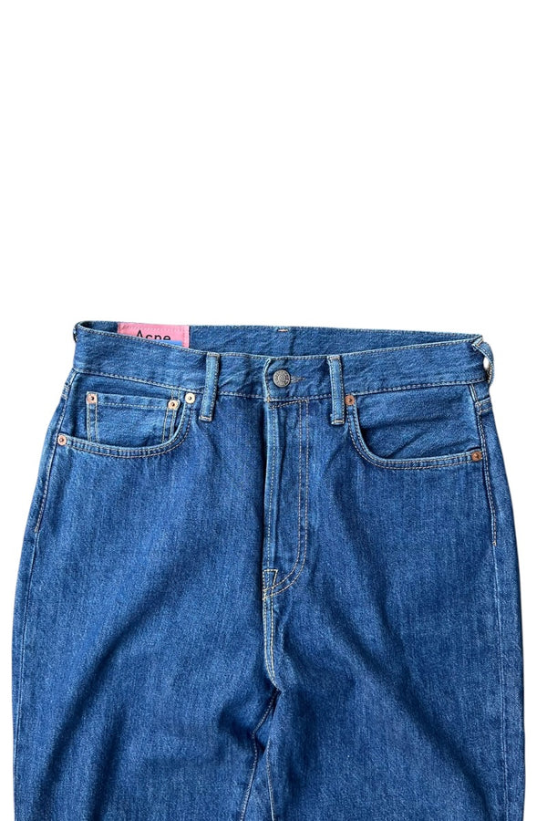 MADE IN ITALY MECE DARK TRASH DENIM PANTS / INDIGO [SIZE: 30 USED]
