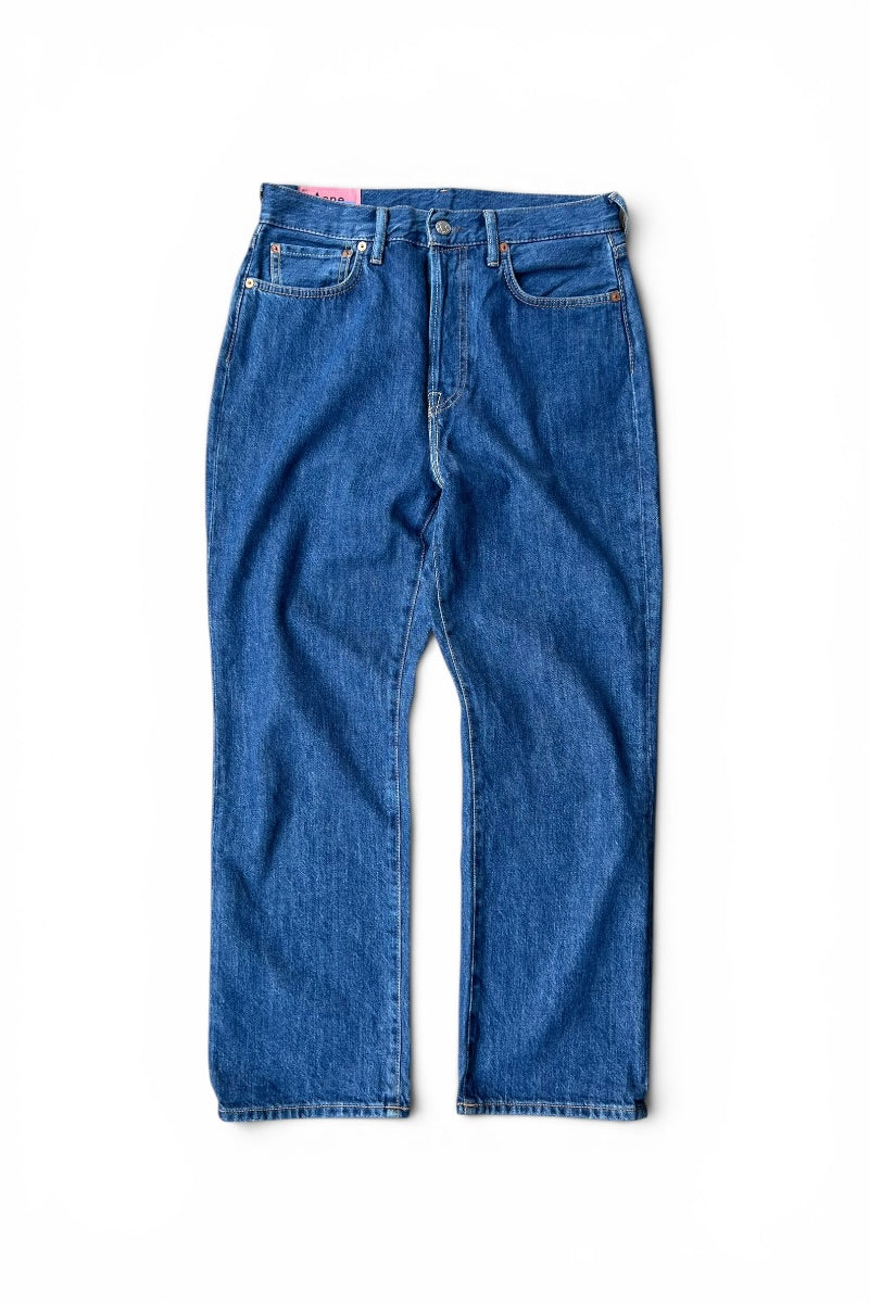 MADE IN ITALY MECE DARK TRASH DENIM PANTS / INDIGO [SIZE: 30 USED]