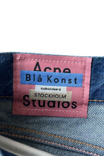画像をギャラリービューアに読み込む, MADE IN ITALY MECE DARK TRASH DENIM PANTS / INDIGO [SIZE: 30 USED]
