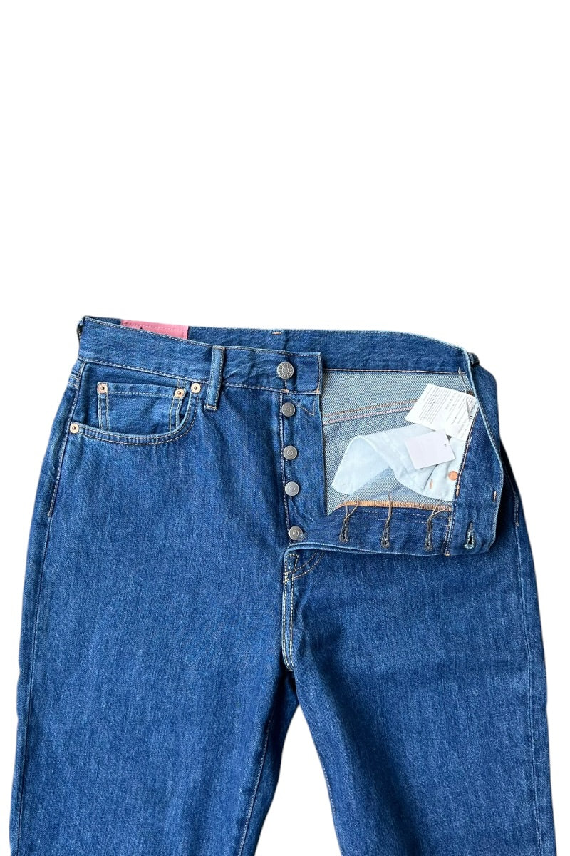 MADE IN ITALY MECE DARK TRASH DENIM PANTS / INDIGO [SIZE: 30 USED]