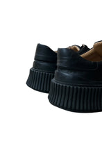 画像をギャラリービューアに読み込む, MADE IN SPAIN LEATHER SNEAKERS / BLACK [SIZE: 39 (25cm相当) USED]
