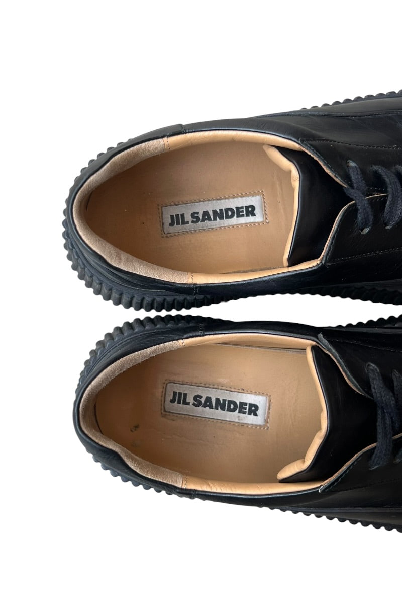 MADE IN SPAIN LEATHER SNEAKERS / BLACK [SIZE: 39 (25cm相当) USED]