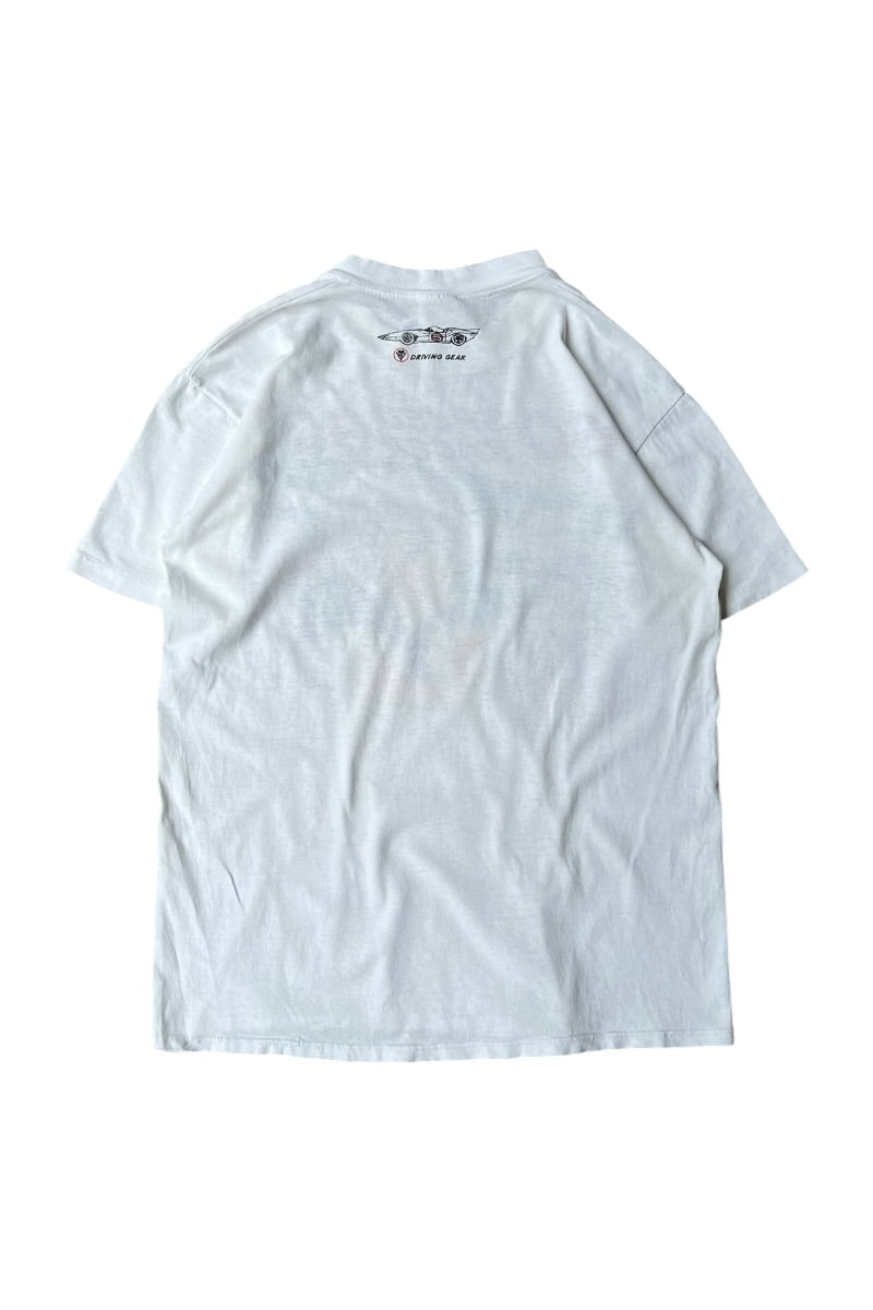 MADE IN USA 80'S MACH GOGOGO SPEED RACER T-SHIRT / WHITE [SIZE: M USED]