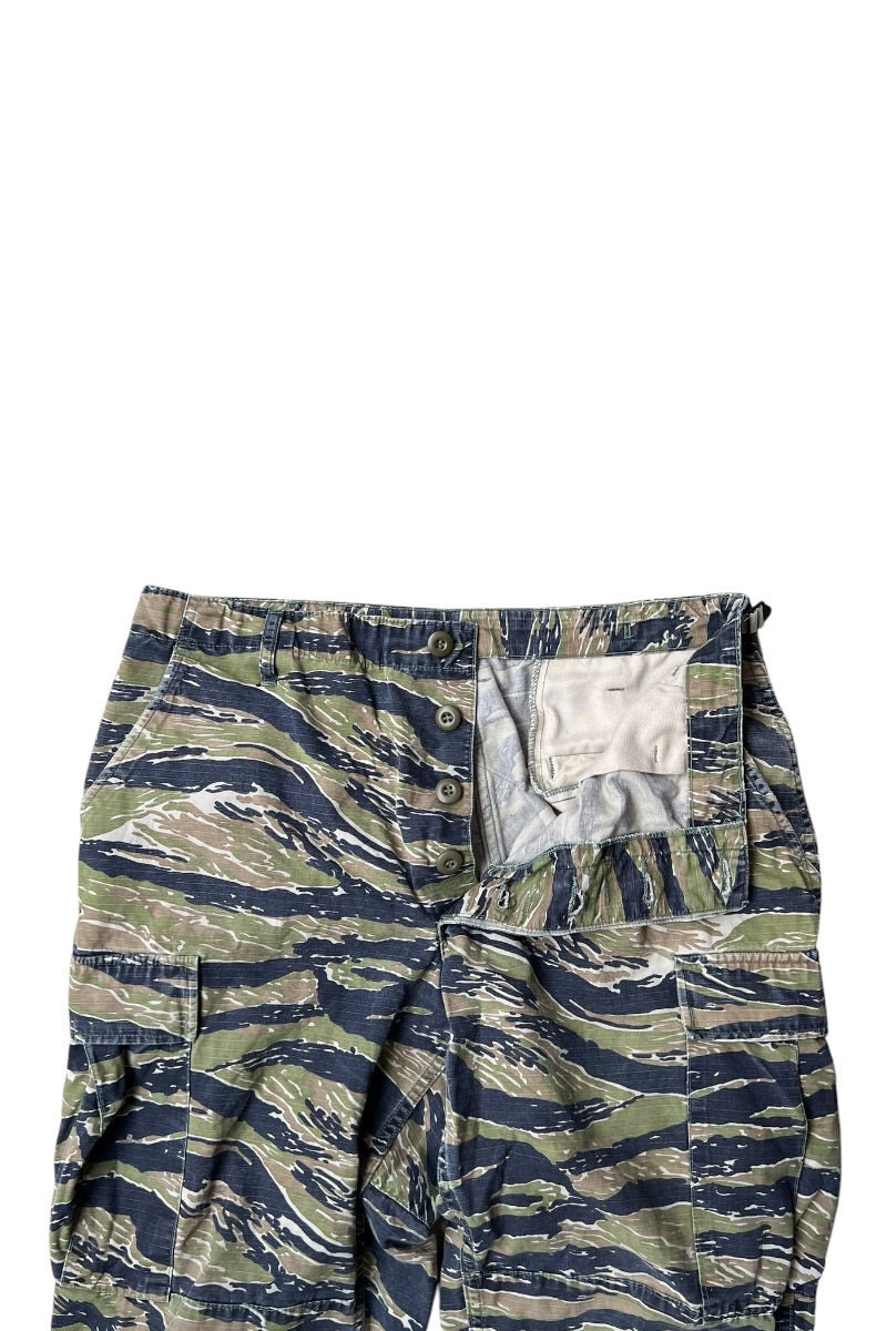 98'S TIGER STRIPE CAMO BDU 팬츠 / CAMO [사이즈: M USED]