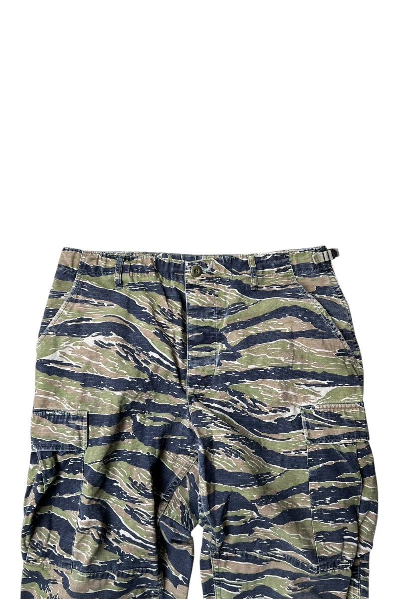 98'S TIGER STRIPE CAMO BDU 팬츠 / CAMO [사이즈: M USED]