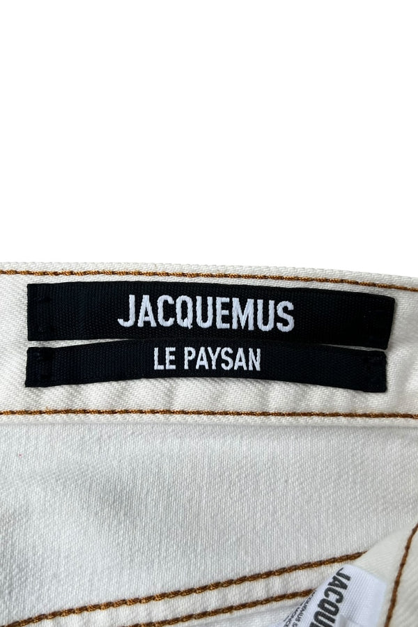 MADE IN PORUTUGAL LE PAYSAN DENIM PANTS / WHITE [SIZE: 31 USED]