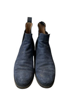 画像をギャラリービューアに読み込む, MADE IN ENGLAND SUEDE CHELSEA BOOTS / NAVY [SIZE: US9.5 (27.5cm相当) USED]
