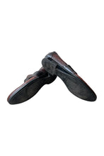 画像をギャラリービューアに読み込む, MADE IN ITALY DIAMANTE LEATHER LOAFERS / BLACK [SIZE: US9 (27cm相当) USED]
