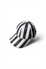 画像をギャラリービューアに読み込む, STRIPE CAP / NAVY [SIZE: ONE SIZE USED]
